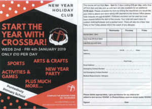 Crossbar Xmas Holiday Jan 2019